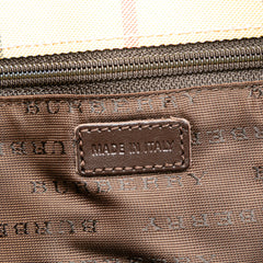 House Check Coated Canvas Bucket Bag