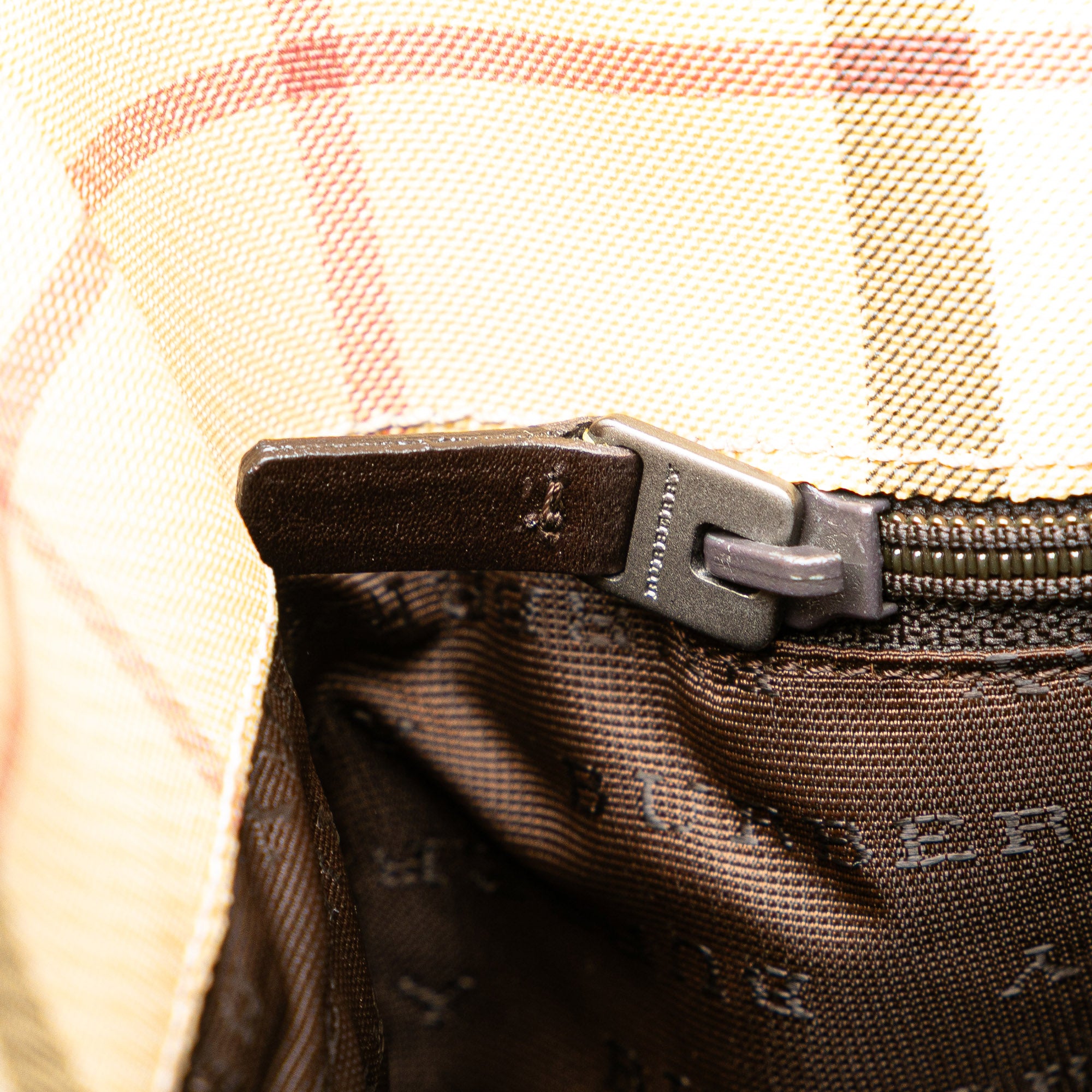 House Check Coated Canvas Bucket Bag