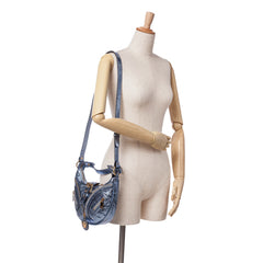 Dua Lipa Small Metallic Lambskin Repeat Hobo