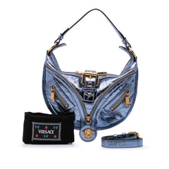 Dua Lipa Small Metallic Lambskin Repeat Hobo