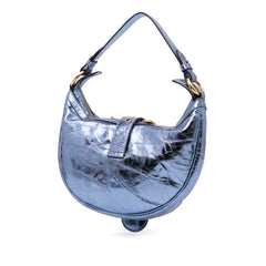 Dua Lipa Small Metallic Lambskin Repeat Hobo