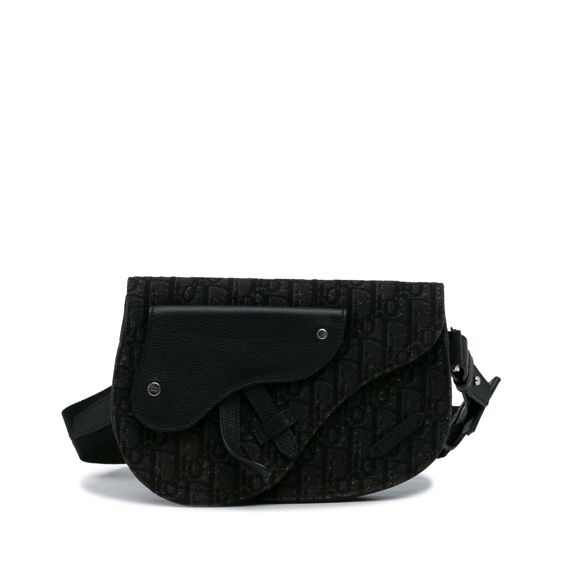 Oblique Canvas Saddle Messenger Bag