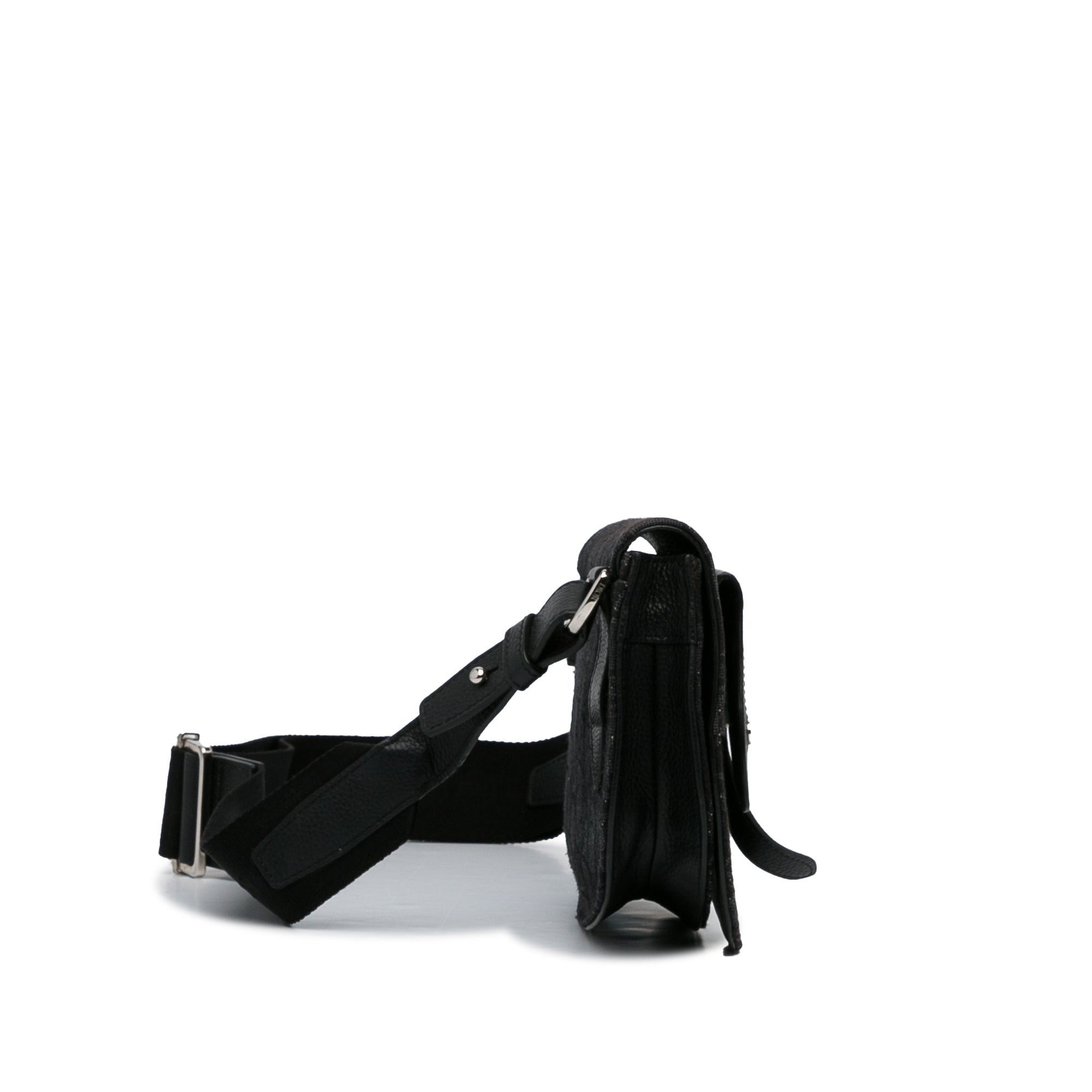 Oblique Canvas Saddle Messenger Bag