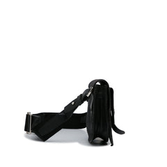 Oblique Canvas Saddle Messenger Bag