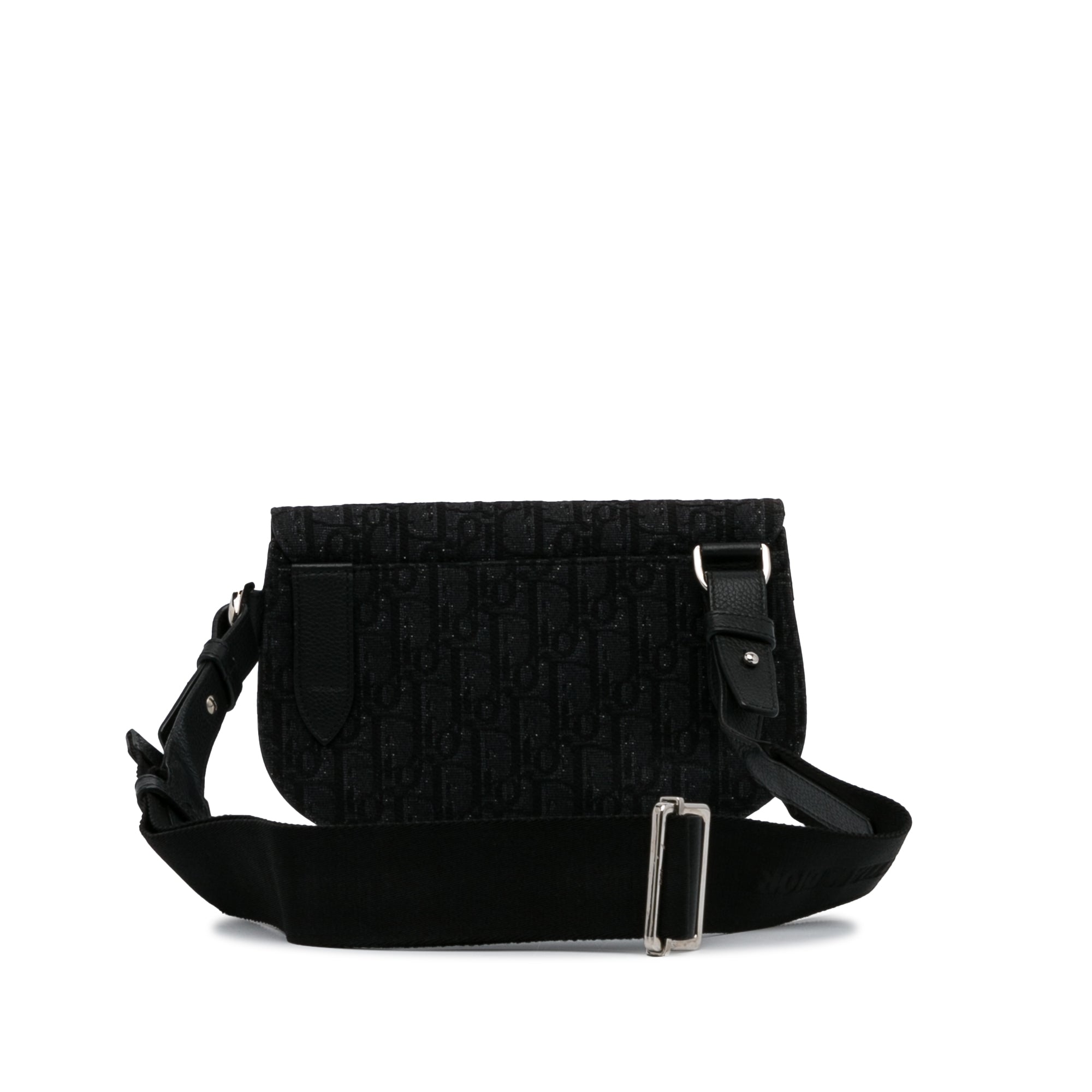 Oblique Canvas Saddle Messenger Bag