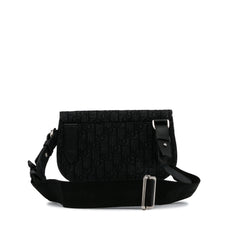 Oblique Canvas Saddle Messenger Bag