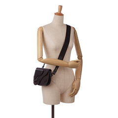 Oblique Canvas Saddle Messenger Bag