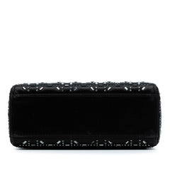 Mini Satin Cannage Strass Crystal Embellished Lady Dior