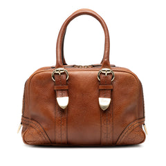 Guccissima Trimmed Leather Signoria Boston Bag