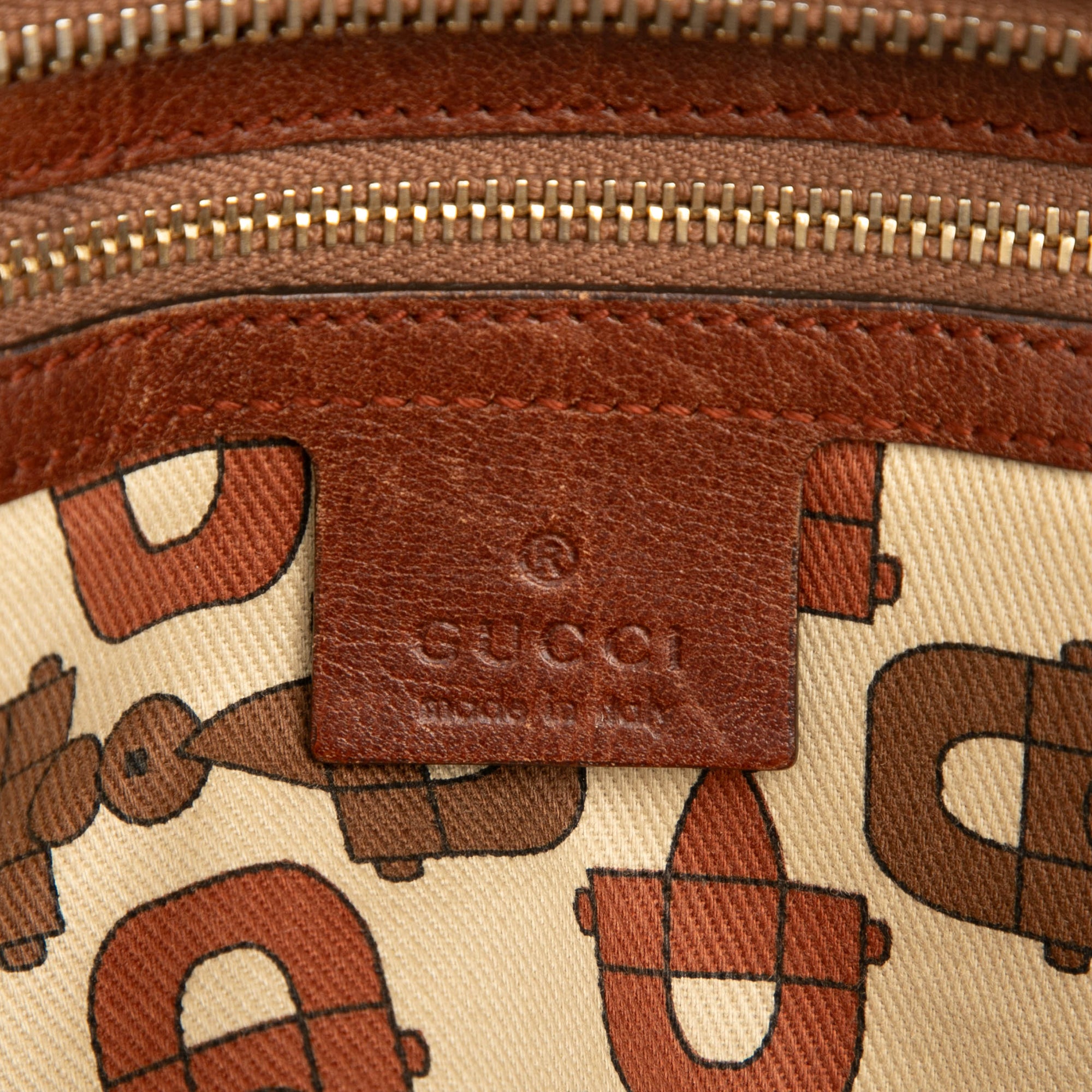 Guccissima Trimmed Leather Signoria Boston Bag
