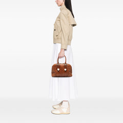 Guccissima Trimmed Leather Signoria Boston Bag