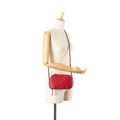 Small Quilted Glazed Calfskin Coco Boy Camera Bag