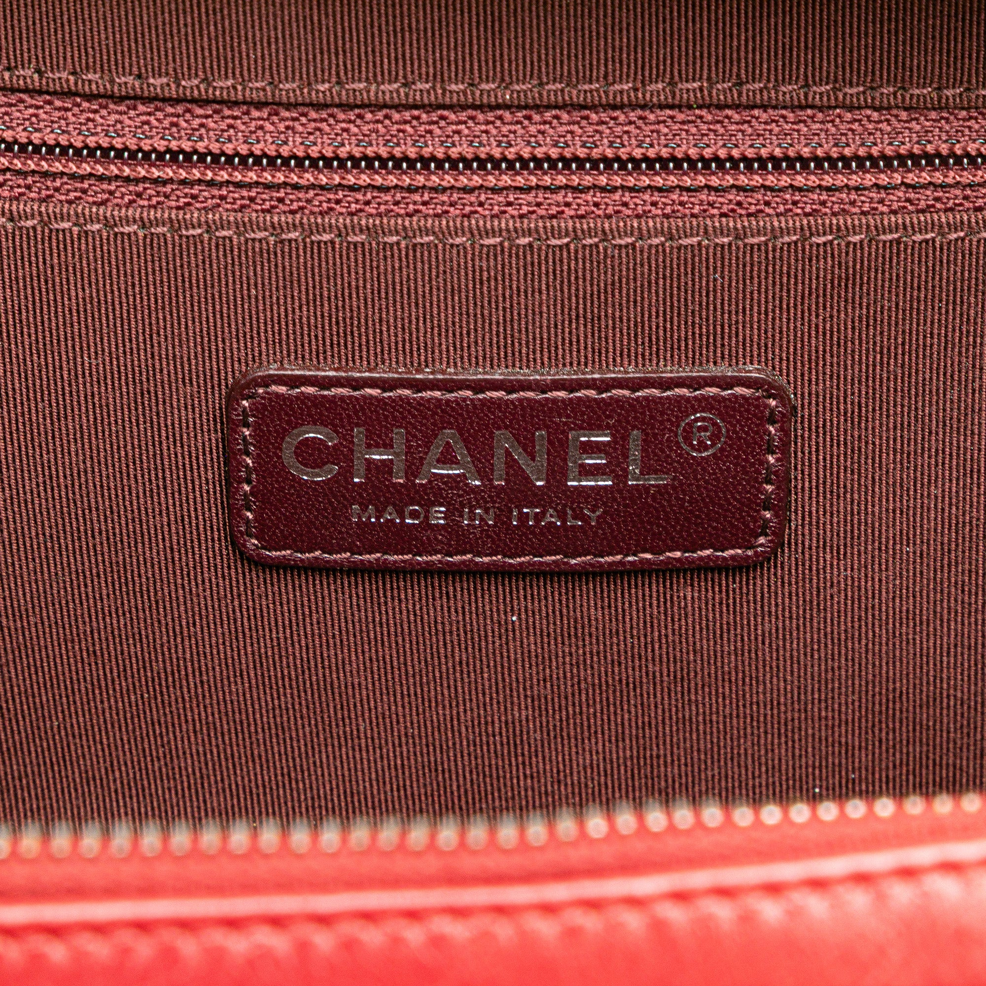 Small Quilted Glazed Calfskin Coco Boy Camera Bag