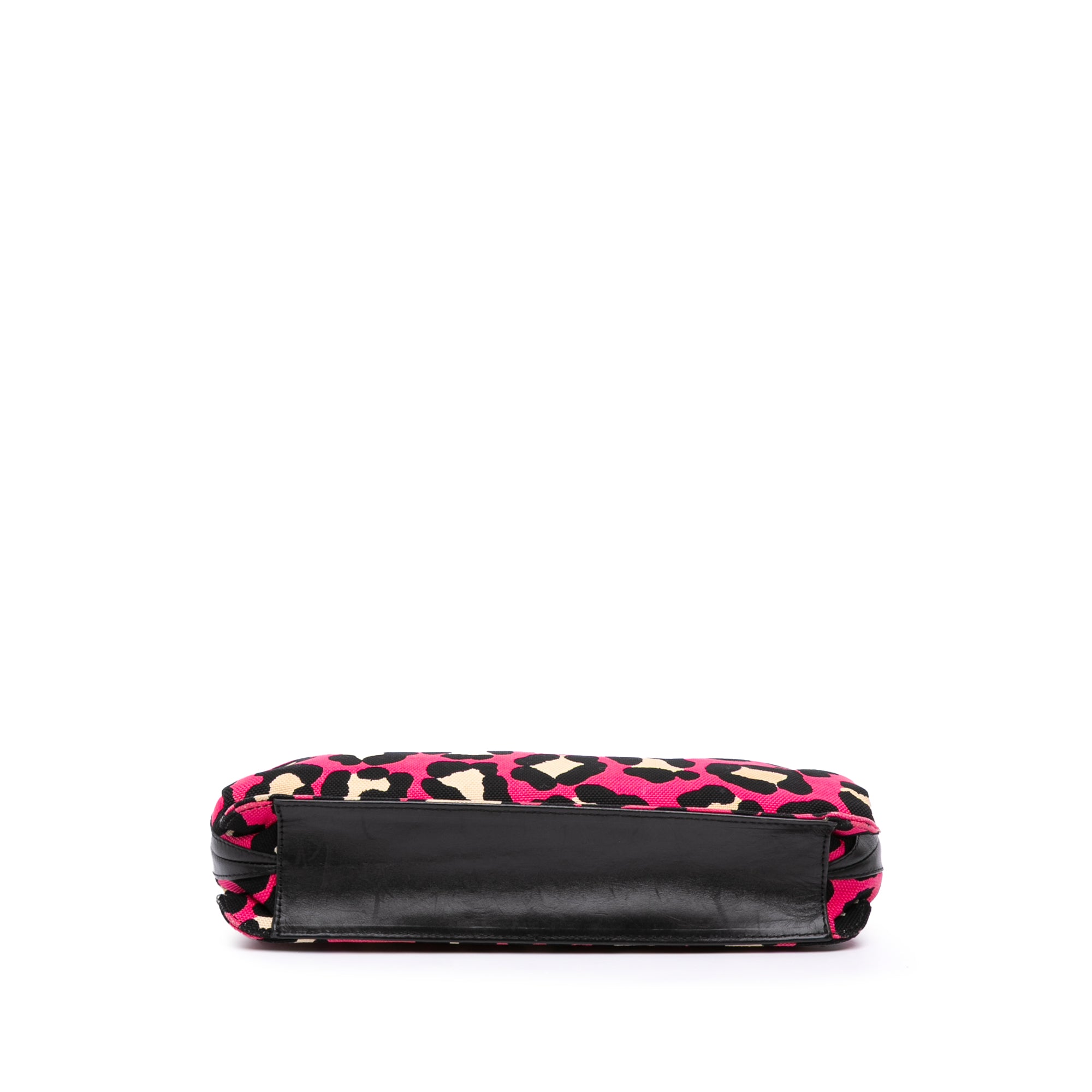 Leopard Print Canvas Shoulder Bag