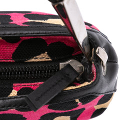 Leopard Print Canvas Shoulder Bag