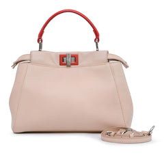 Mini Leather Iconic Peekaboo Satchel