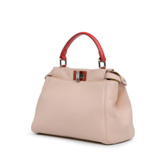 Mini Leather Iconic Peekaboo Satchel