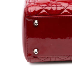 Large Patent Cannage Lady Dior