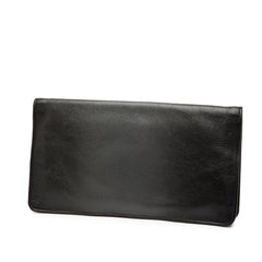 Leather Turn Lock Clutch