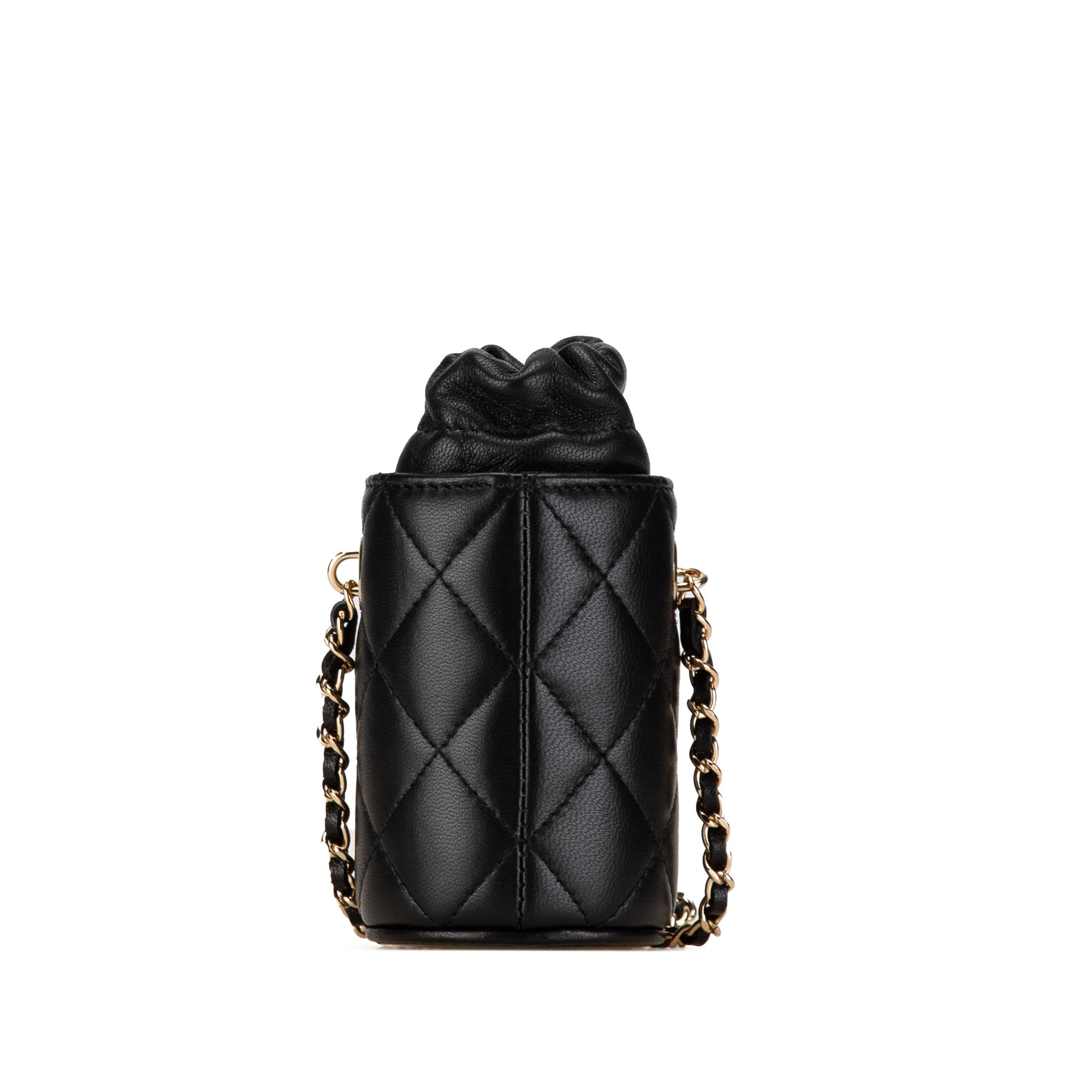 Micro Quilted Lambskin Drawstring Bucket Bag_2