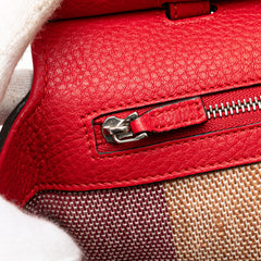 Small Leather Bamboo Daily Satchel