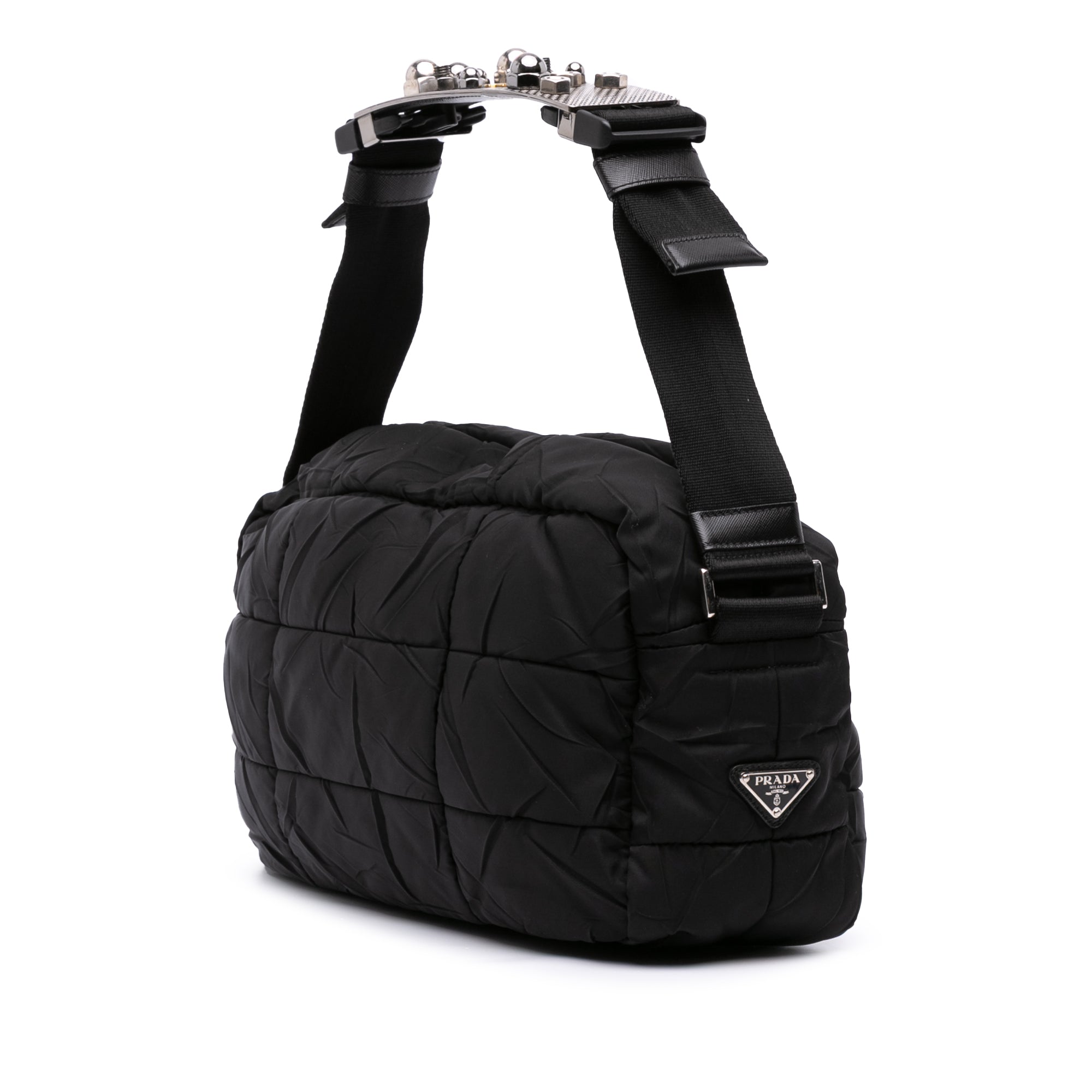 Quilted Tessuto Messenger Bag