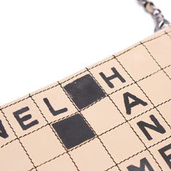 Quilted Lambskin Camellia Crossword Handbag