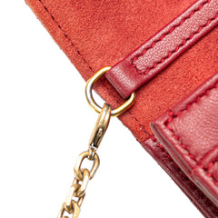 Lambskin Cannage DiorAddict Wallet on Chain