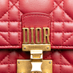 Lambskin Cannage DiorAddict Wallet on Chain