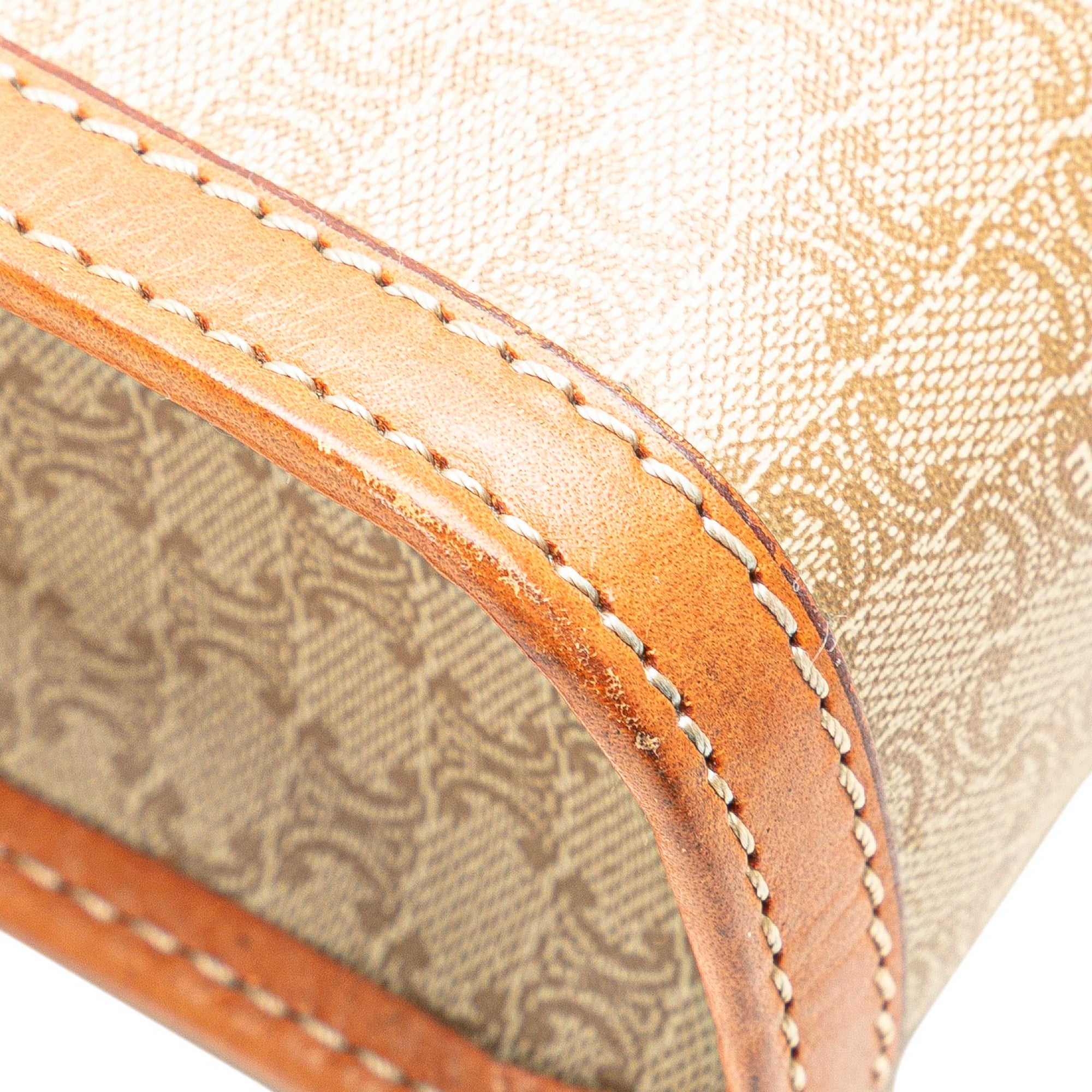Macadam Coated Canvas Clutch