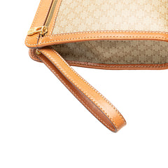 Macadam Coated Canvas Clutch
