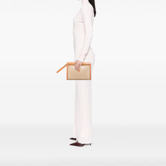 Macadam Coated Canvas Clutch