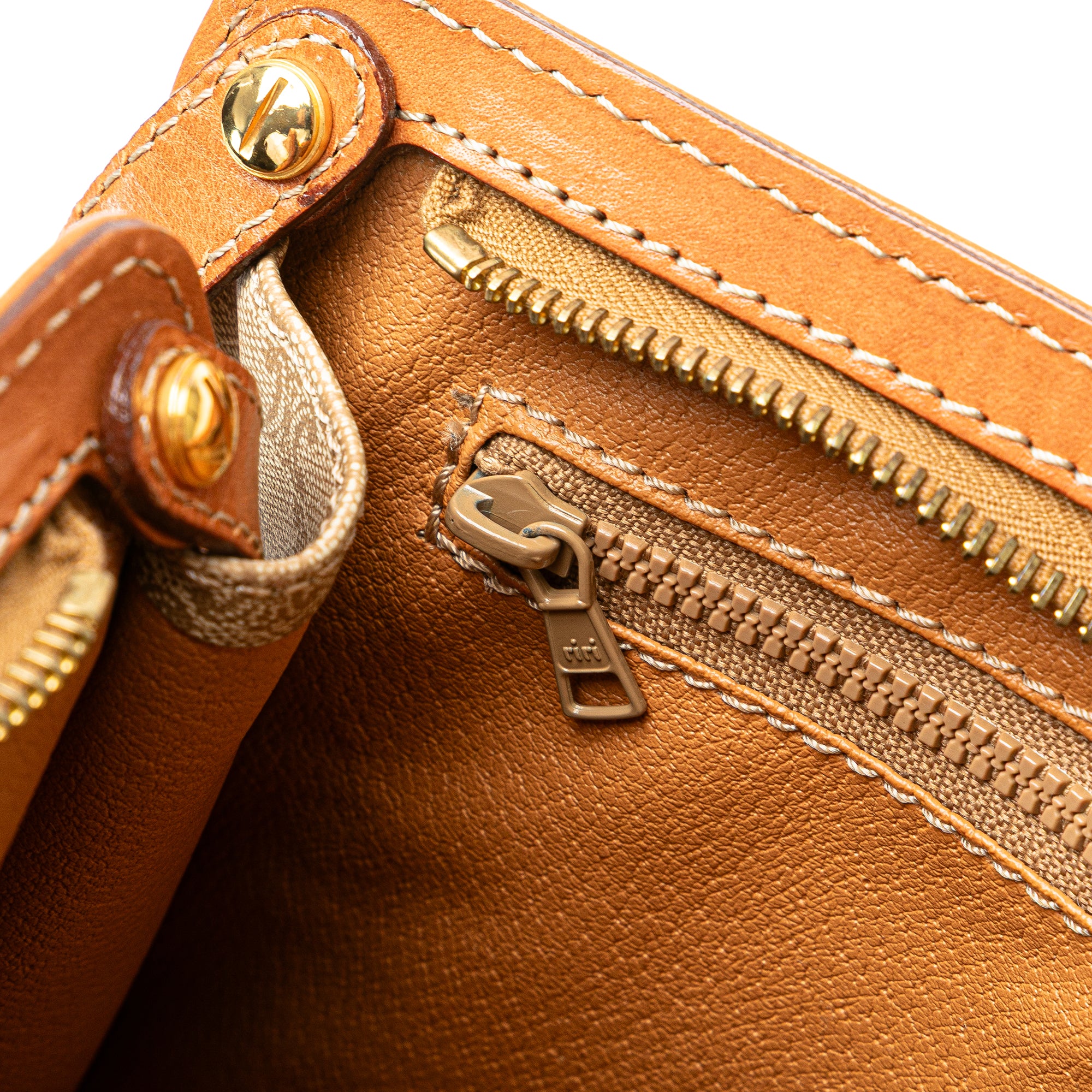 Macadam Coated Canvas Clutch