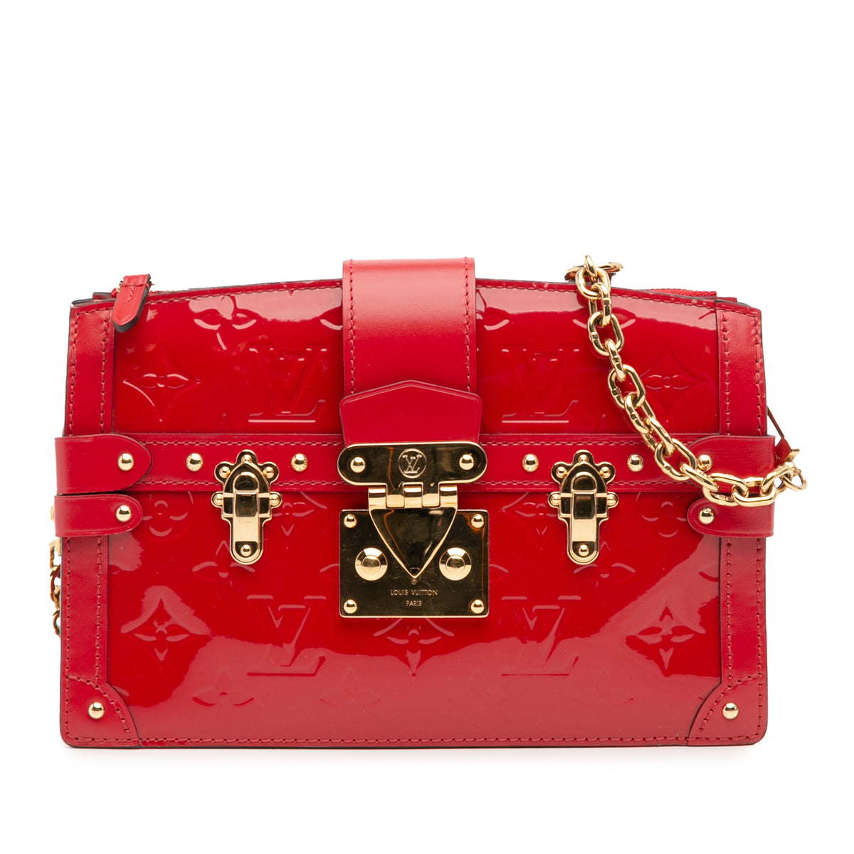 Monogram Vernis Trunk Clutch