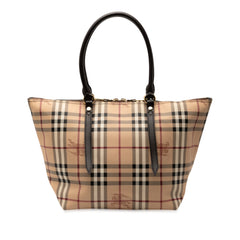 Small Haymarket Check Coated Canvas Salisbury Tote