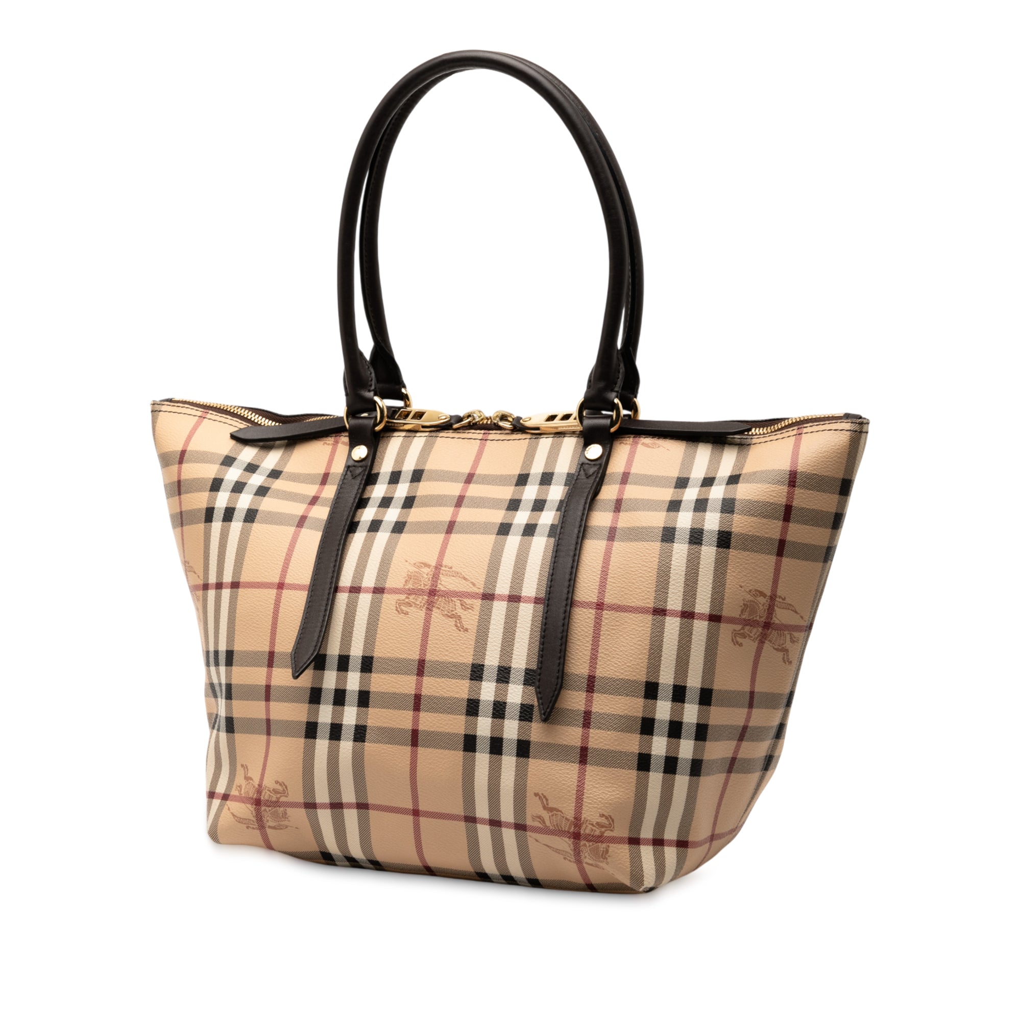 Small Haymarket Check Coated Canvas Salisbury Tote