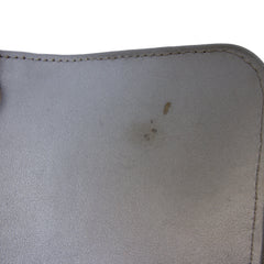 Mini Square Classic Chevron Metallic Crumpled Patent Single Flap
