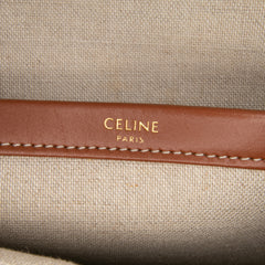 Large Raffia Cuir Triomphe Cabas Thais Tote