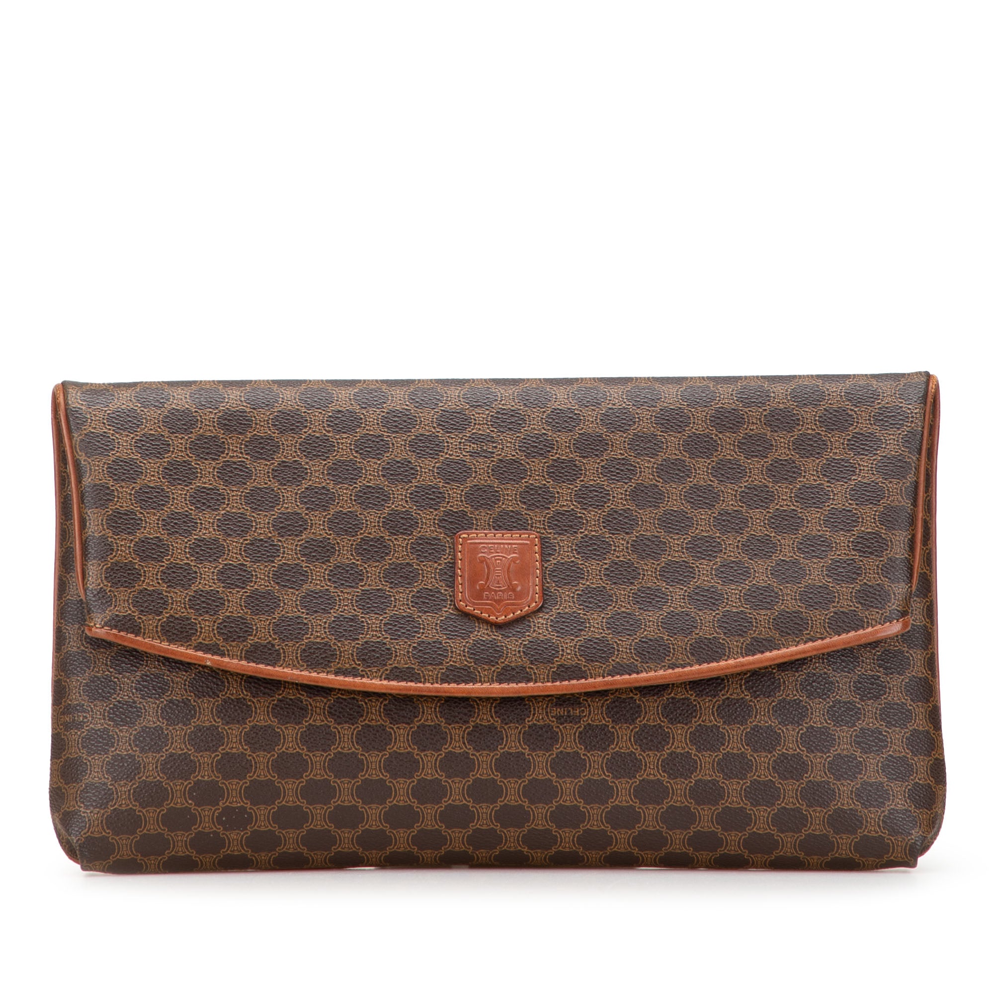 Macadam Coated Canvas Clutch