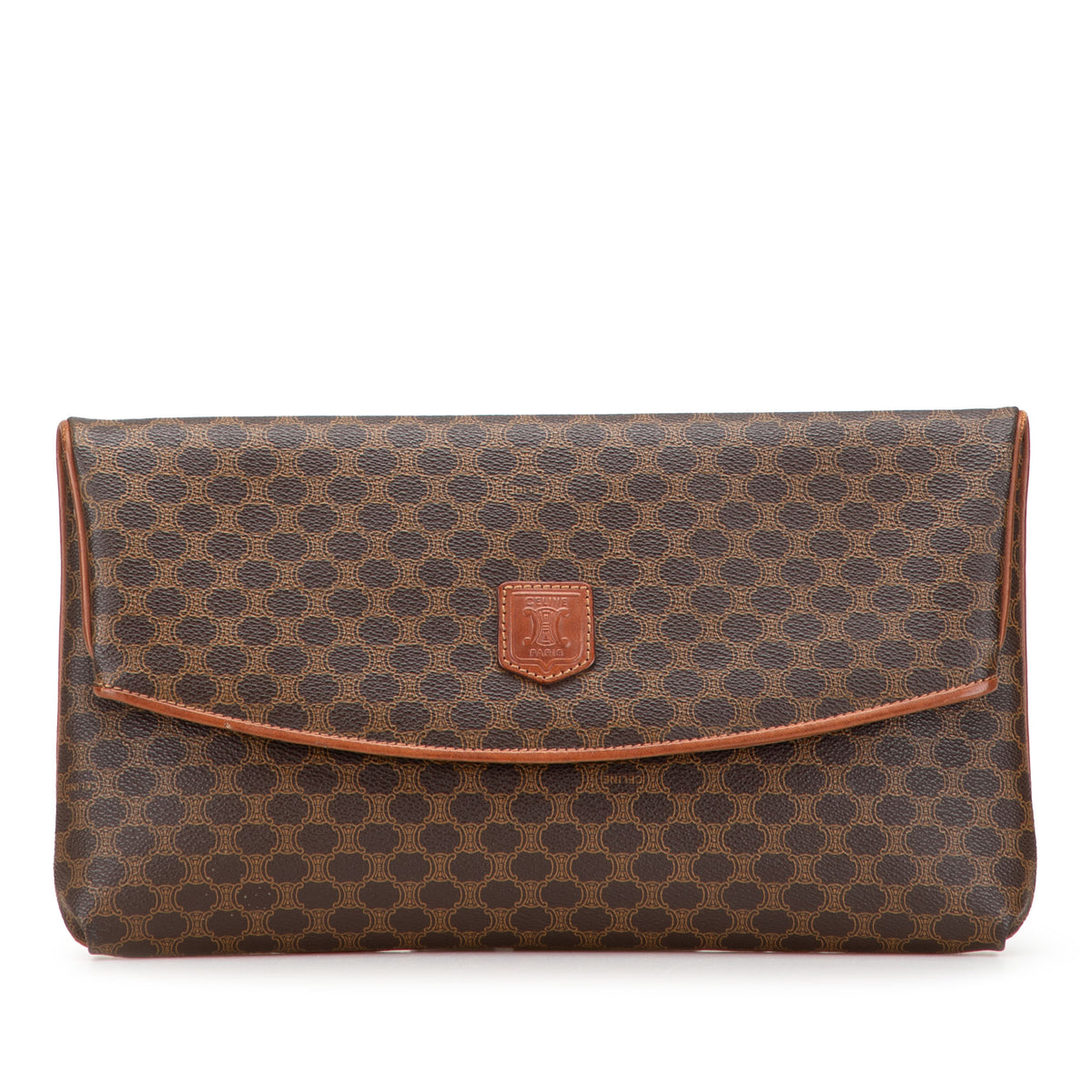 Macadam Coated Canvas Clutch