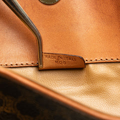 Macadam Coated Canvas Clutch