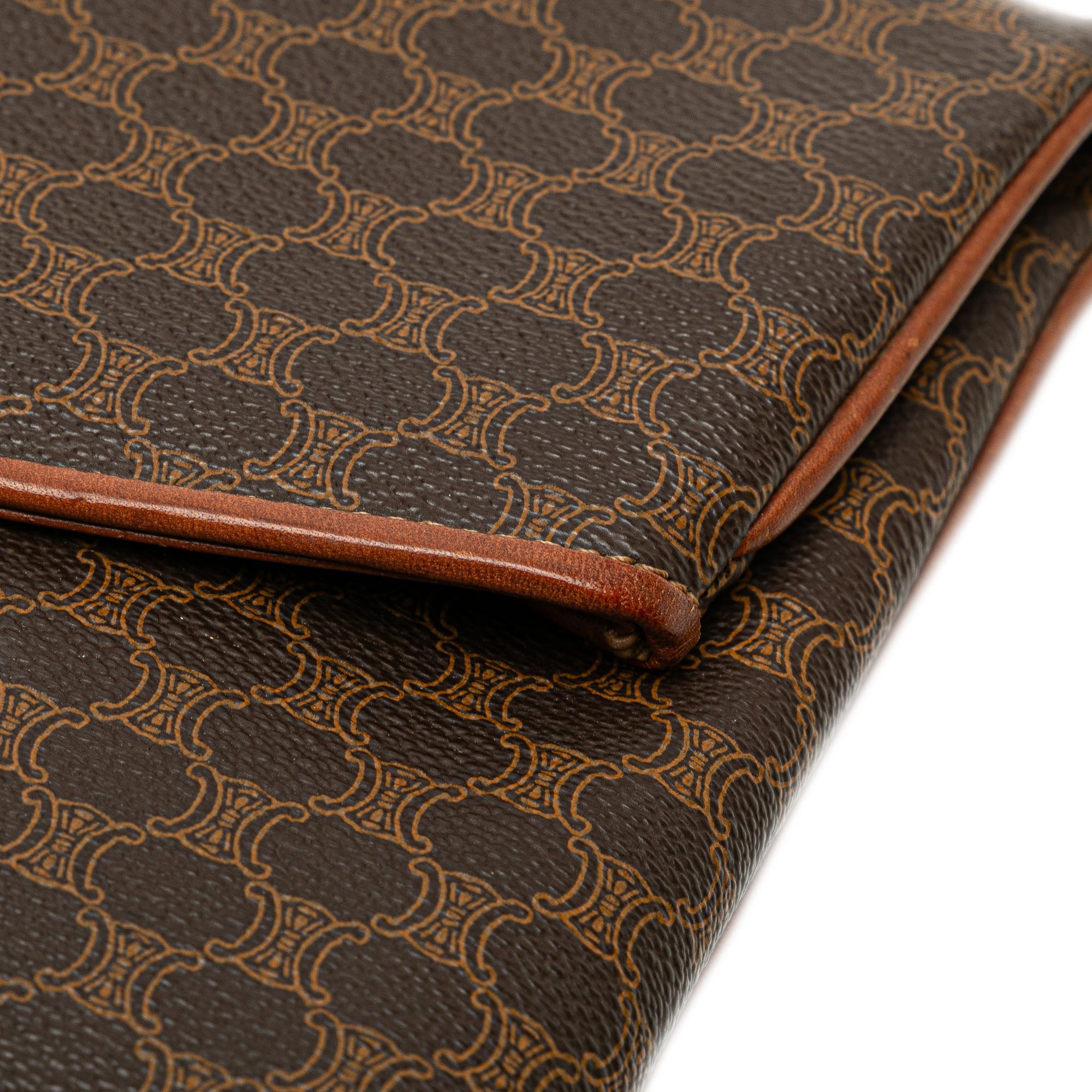 Macadam Coated Canvas Clutch