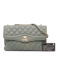 Large Quilted Lambskin Daily Companion Flap
