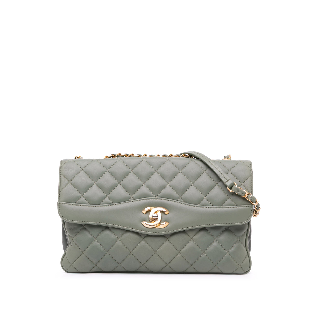 Large Quilted Lambskin Daily Companion Flap