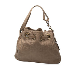 Lambskin Cannage Drawstring Hobo