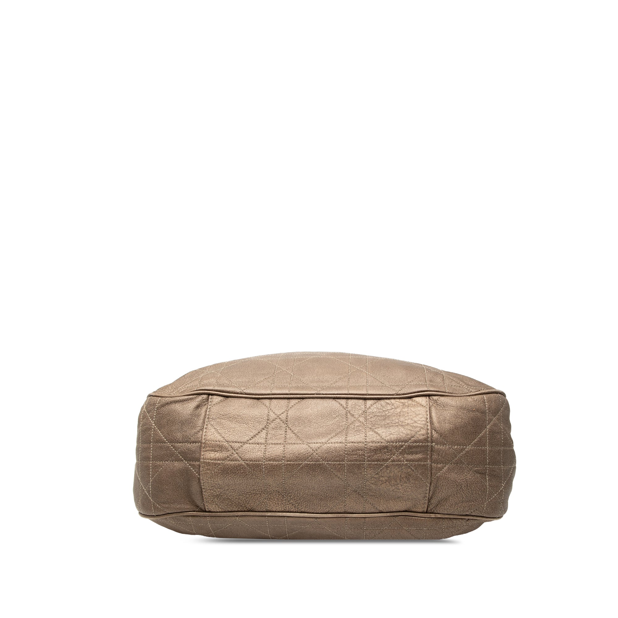 Lambskin Cannage Drawstring Hobo