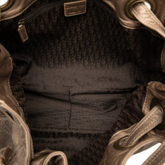 Lambskin Cannage Drawstring Hobo