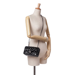 Mini Rectangular Classic Patent Single Flap