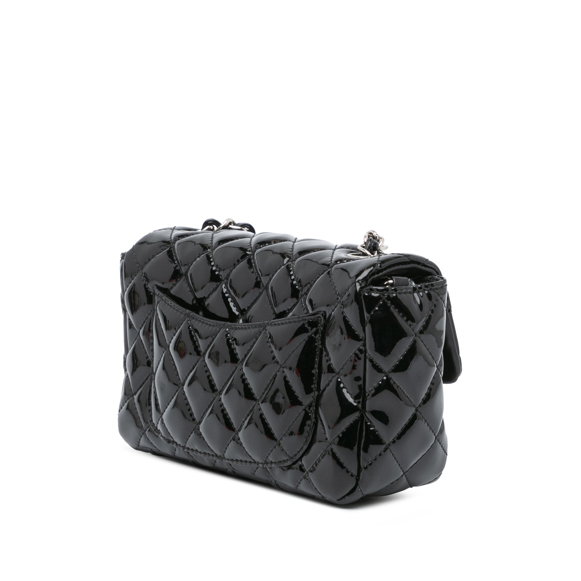 Mini Rectangular Classic Patent Single Flap