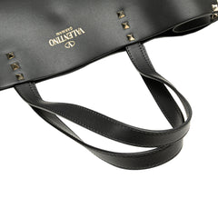 Medium Leather Rockstud Convertible Tote